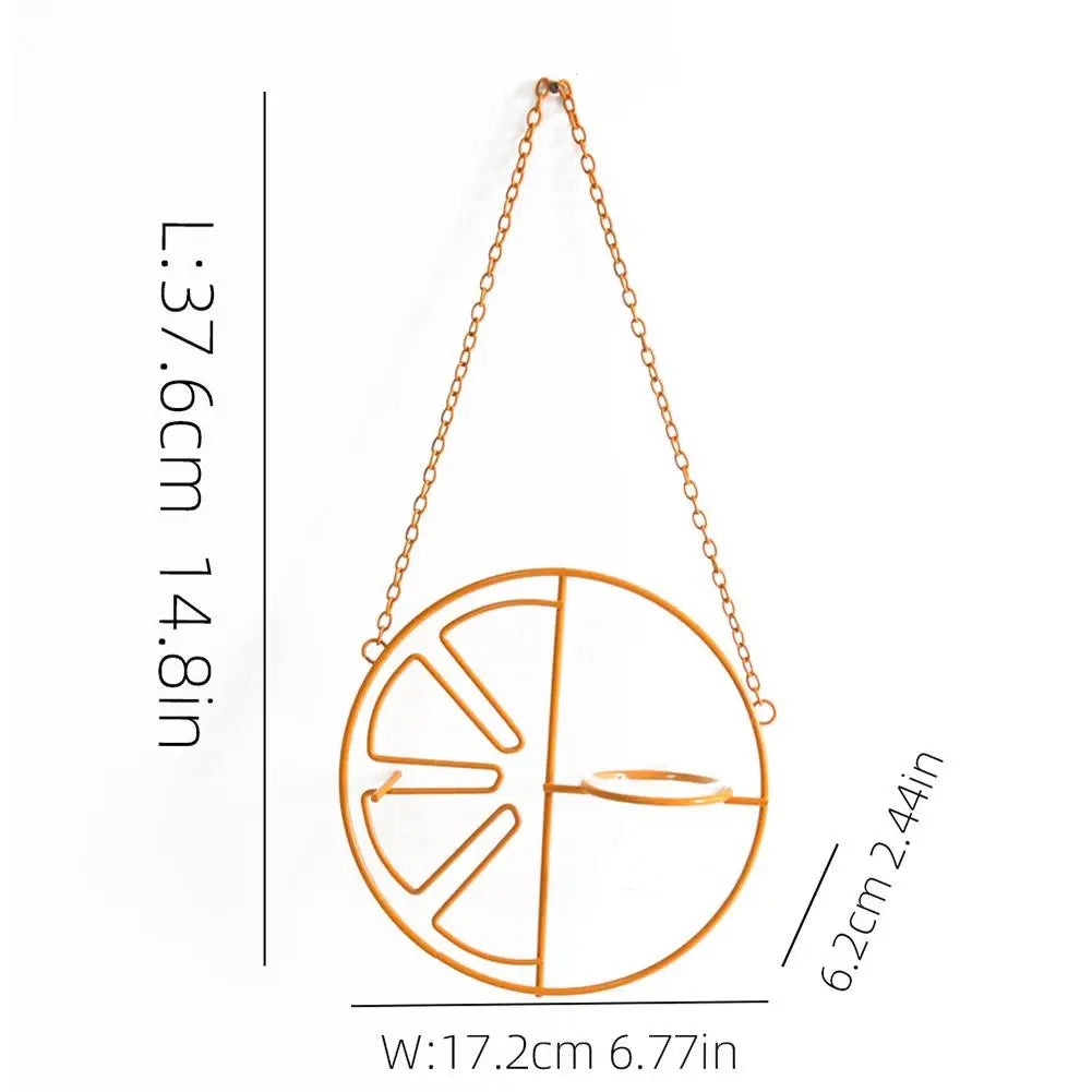Oriole Bird Feeder Fruit Slice Design | Hanging Glass Cup