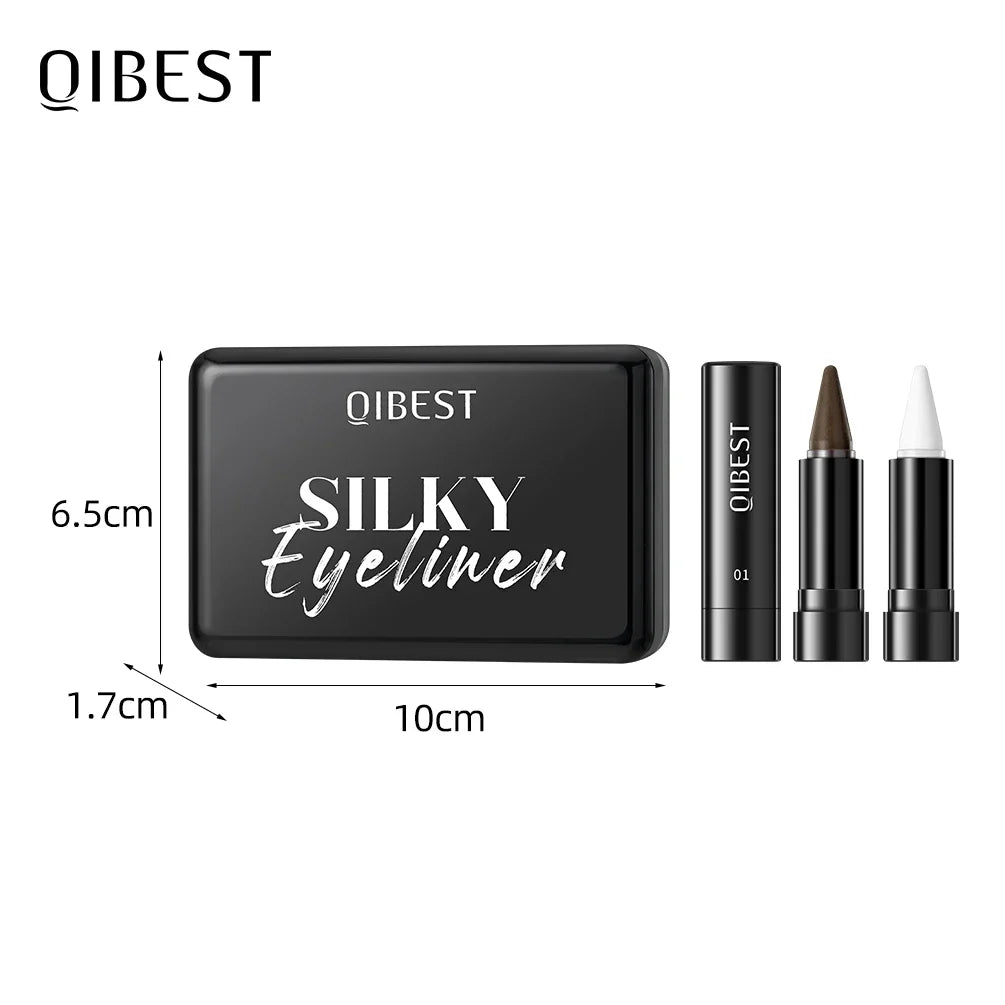 QIBEST 6 Colors Matte Eyeliner Sets Quick Dry Eyeliner Waterproof Sweatproof Single-Ended Intense Eyeliner White Black Eyeshadow Peaceful Pleasures Health and Wellness