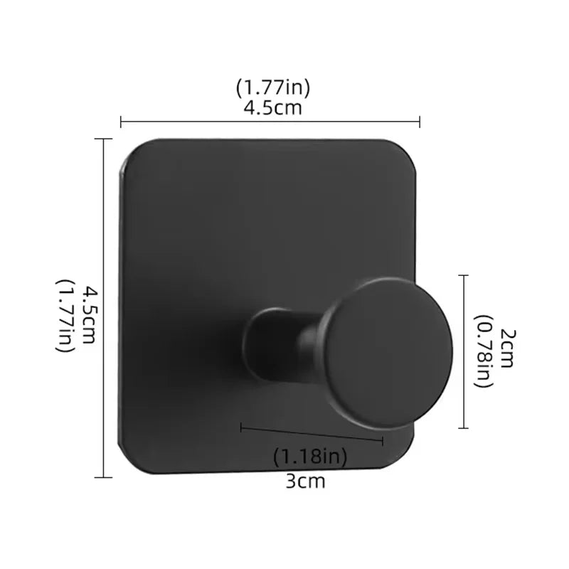 No-Drill Stainless Steel Adhesive Towel Hooks | Wall Hangers