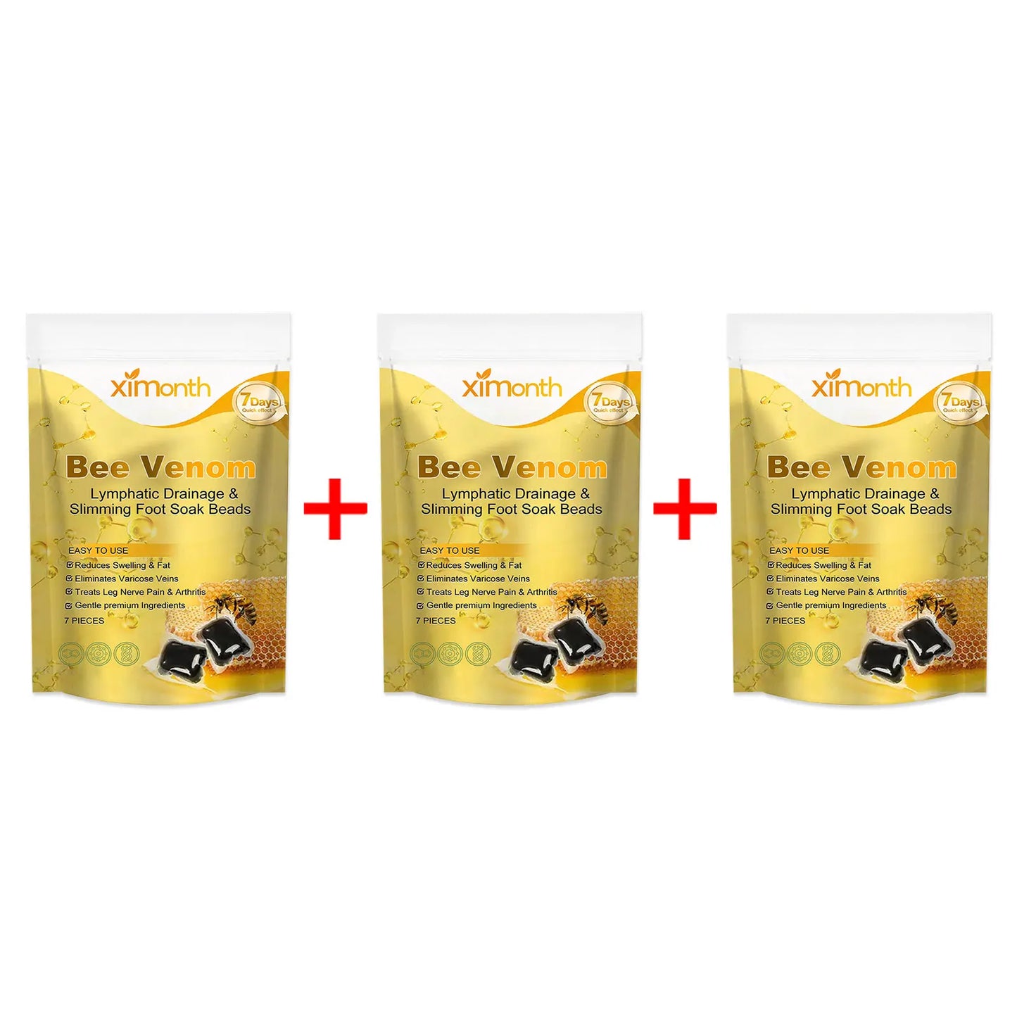 Bee Venom Herbal Foot Bath Soak Beads – 7pcs Deep Cleanse