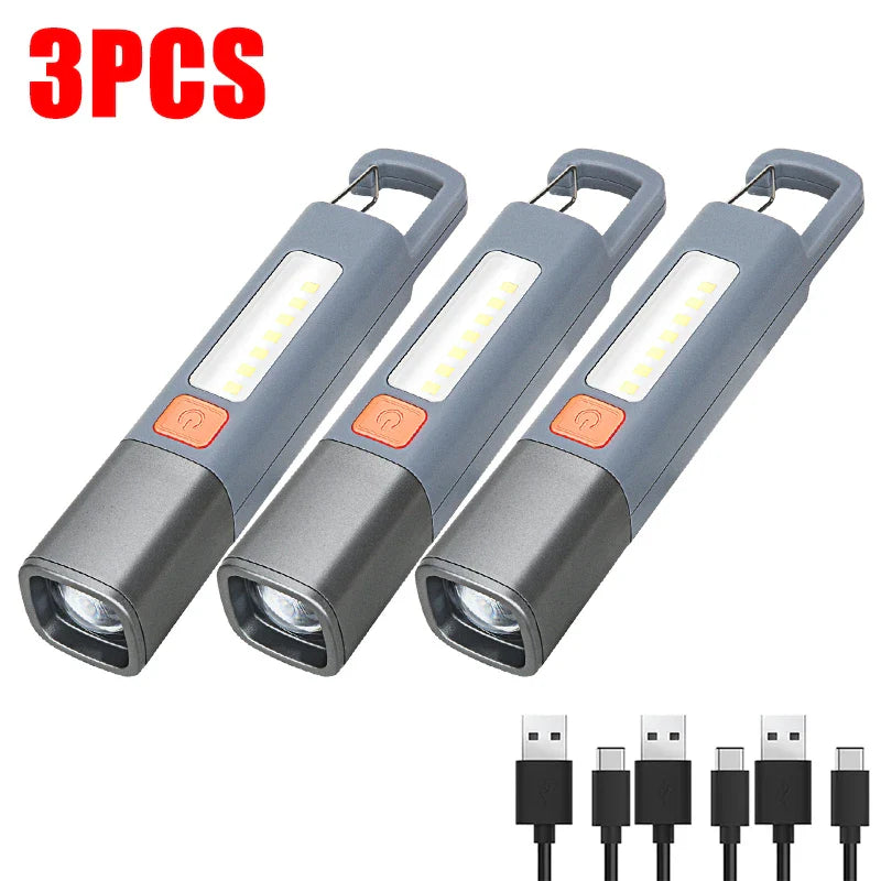 ZHIYU XPE LED Flashlight – USB-C Rechargeable & Zoomable