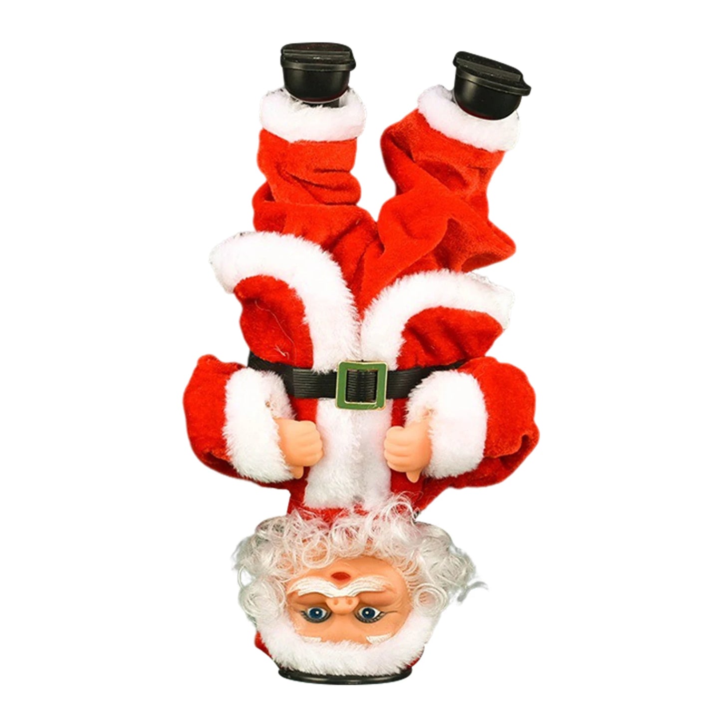 Breakdancing Headstand Santa Plush Toy | Singing & Dancing