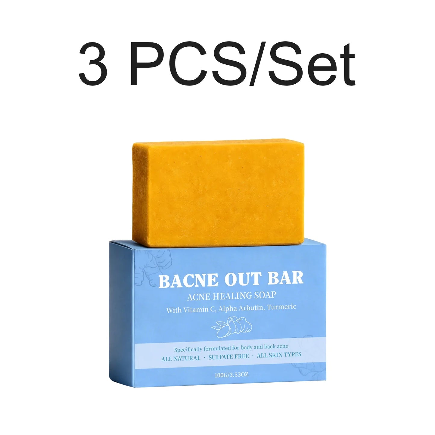 Deep Cleansing Brightening Body Bar Soap – Moisturizing 100g