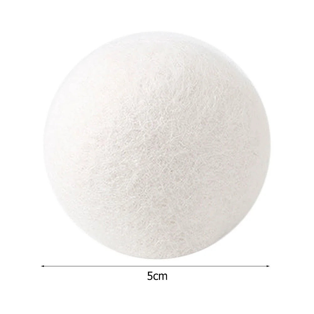 1-10pcs Reusable Wool Dryer Balls Clothes Softener Laundry Fleece Dryer Ball Kit Home Clothes Dryer Washing Machine 3/4/5cm Peaceful Pleasures Health and Wellness