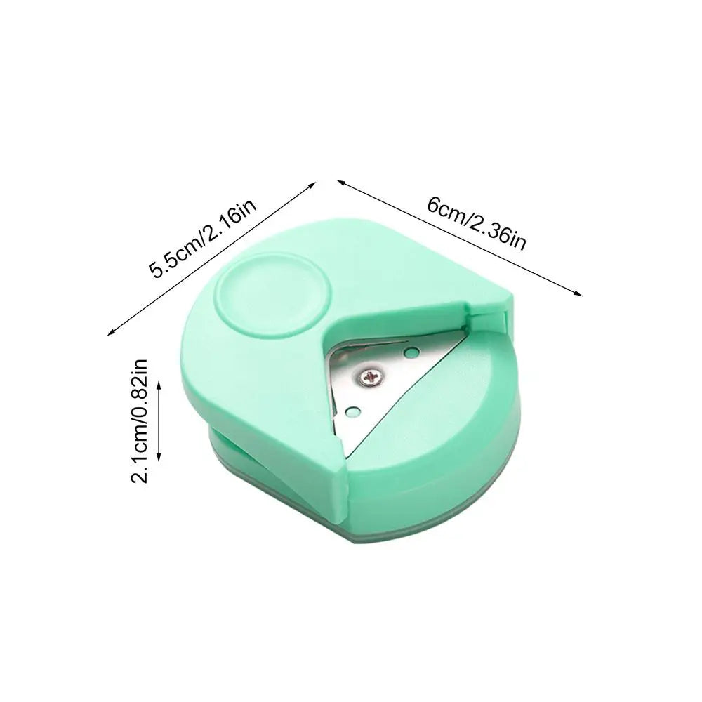 R4mm Corner Rounder Punch Portable Round Corner Cutter Professional Edge Rounding Tool for Paper Craft, Cardstock Photo Laminate Peaceful Pleasures Health and Wellness Green