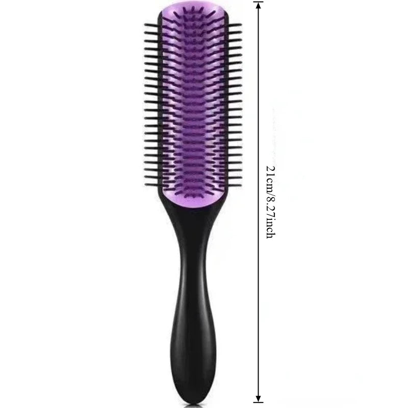 5pcs 9-Rows Hair Detangler Brush - Scalp Massager for Straight, Curly, Wet Hair Comb Peaceful Pleasures Health and Wellness PE-L