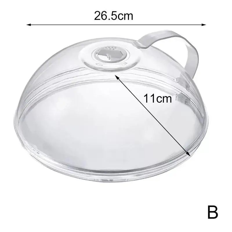 Microwave Food Cover Splatter Guard for Cooking Peaceful Pleasures Health and Wellness white