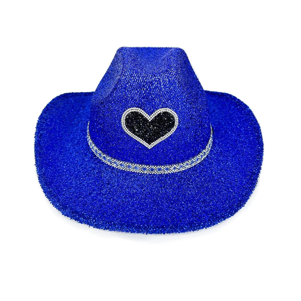 Women's Rhinestone Cowgirl Hat | Wide Brim Western Sun Hat