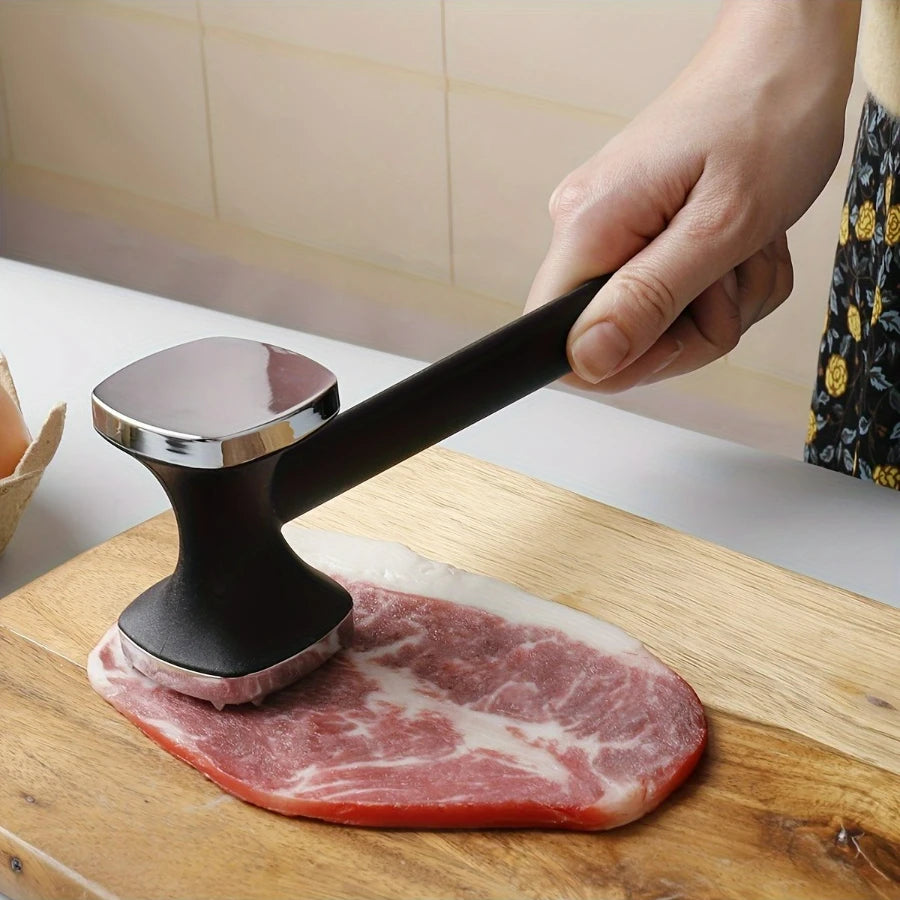 Heavy Duty Stainless Steel Meat Tenderizer Hammer & Mallet