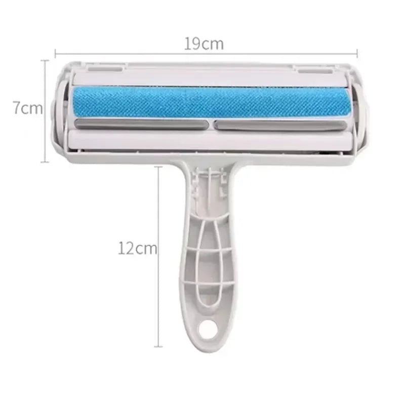 Removes Lint Clothes Pet Pet Hair Remover Take Out of Clothes Clean Cats Hair Brush One-handed Operation Dogs Grainer Cats From Peaceful Pleasures Health and Wellness blue
