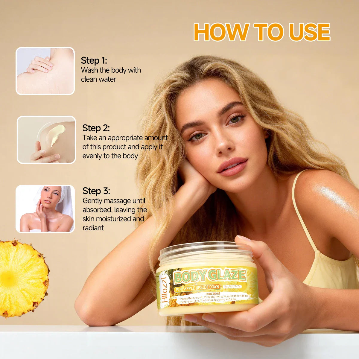 Body Glaze Moisturizing Cream – Brighten & Smooth Skin 227g