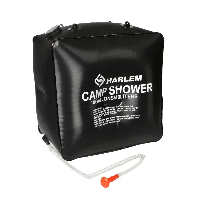 Outdoor Shower Bags 20/40L Foldable Solar Shower Bag Outdoor Bath Water Bag Camping Sun Compact Heated Water Shower Bags Scrubbi Peaceful Pleasures Health and Wellness