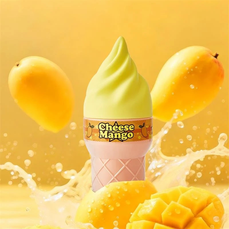 Ice Cream Series Perfume Longlasting Fragrance Cantaloup Peach Mango Natural Fresh Fruity Fragrance Spray Charm Unisex Fragrance Peaceful Pleasures Health and Wellness Mango 100ml