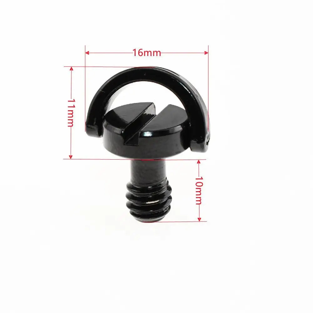 1/4 Inch Camera Screw Connection Ring D Ring Shoulder Strap Safety Screw Black Connection Adapter Camera Quick Strap Ring Peaceful Pleasures Health and Wellness A5