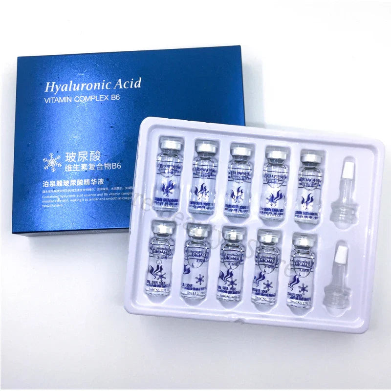 BIOAQUA Hyaluronic Acid & Vitamin C Face Serum Set – 10 x 5ml