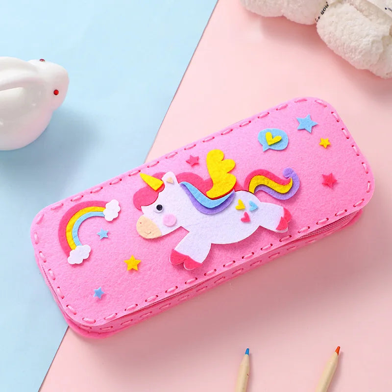 Children's Sewing Stationery Bag Handmade Material Kits Cute Cartoon