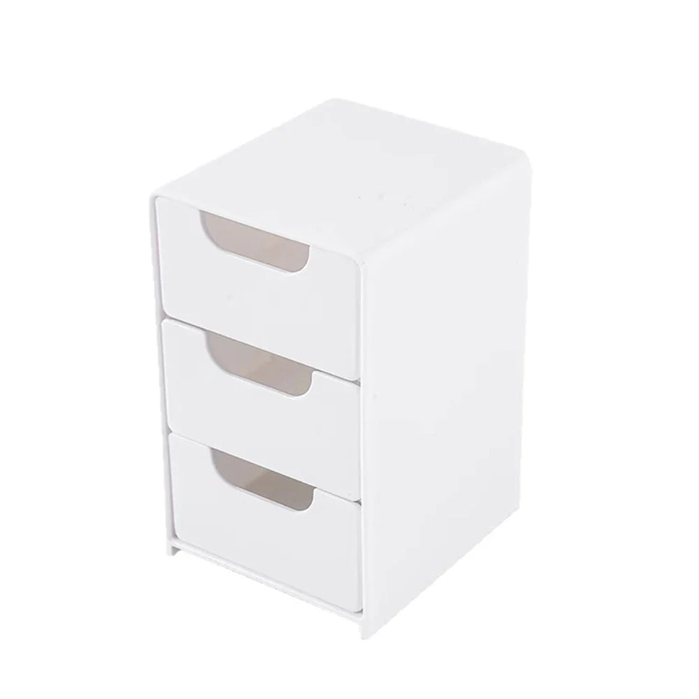Mini 3-Tier Drawer Organizer for Desk, Jewelry & Cosmetics