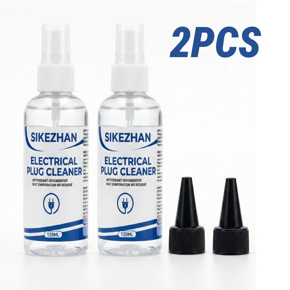 120ml Electronic Contact Cleaner Spray Fast Drying No Residue Degreaser for Car Plugs Connectors PCB Circuit Boards Deoxidizer Peaceful Pleasures Health and Wellness 2PCS