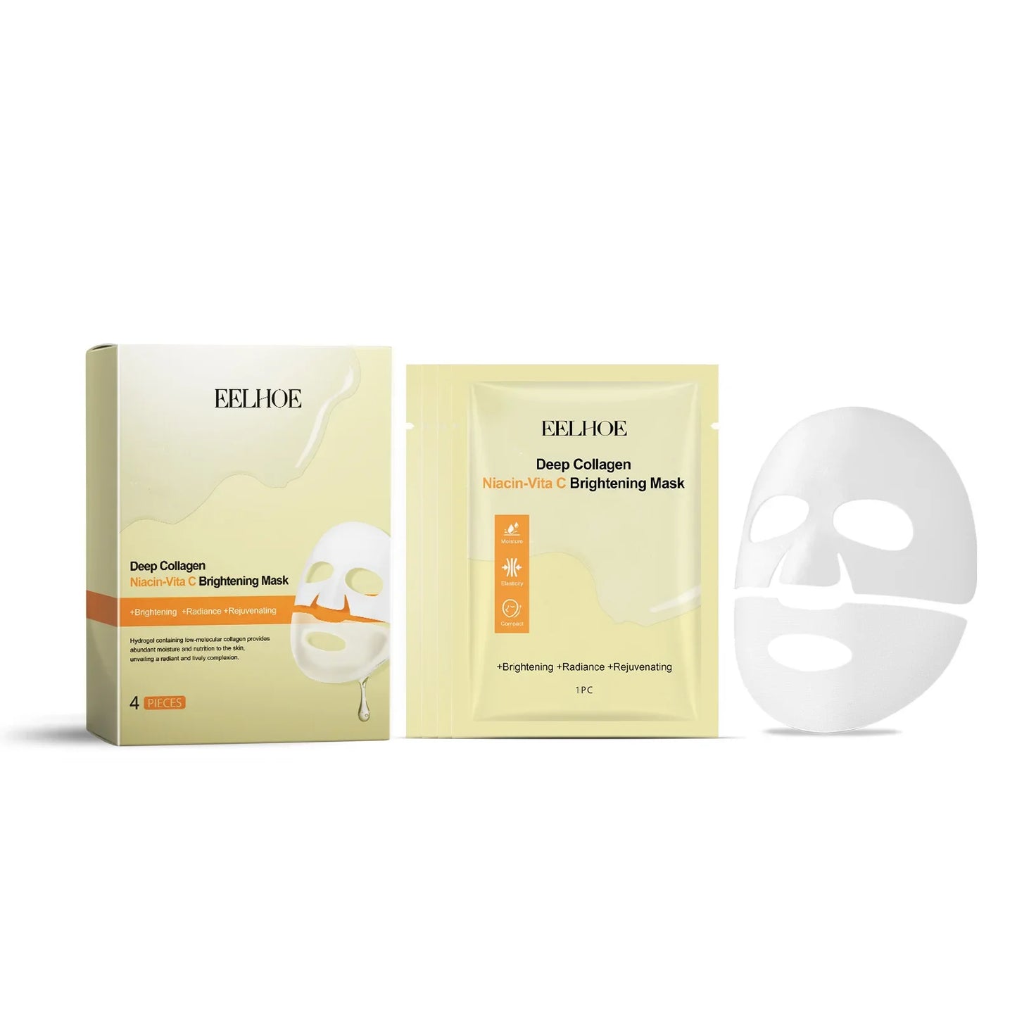 EELHOE Nicotinamide Face Mask – Collagen, Hyaluronic Acid Firming