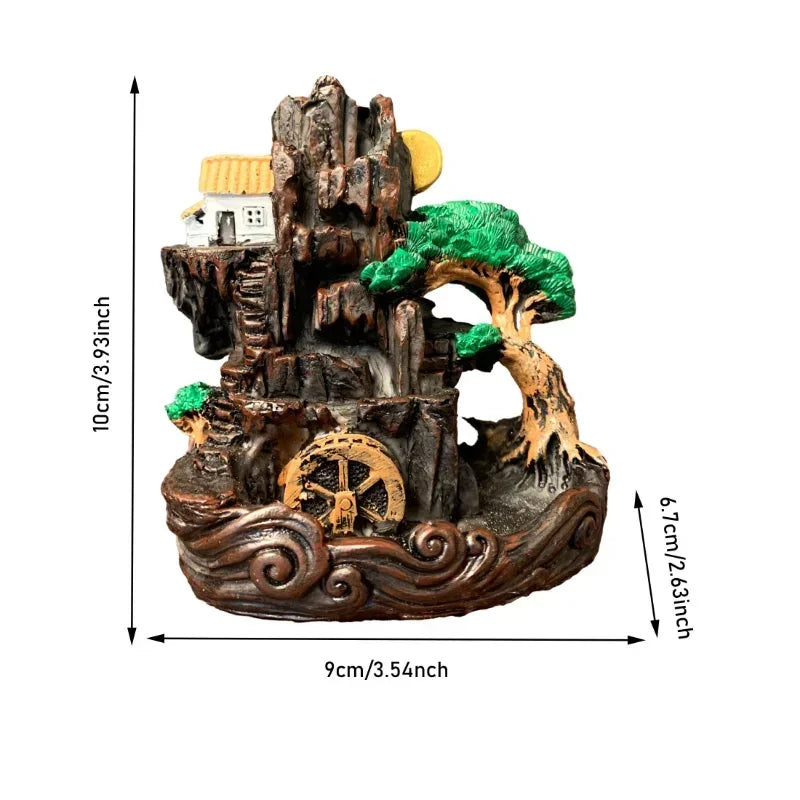 Resin Backflow Incense Burner – Home Office Décor Gift