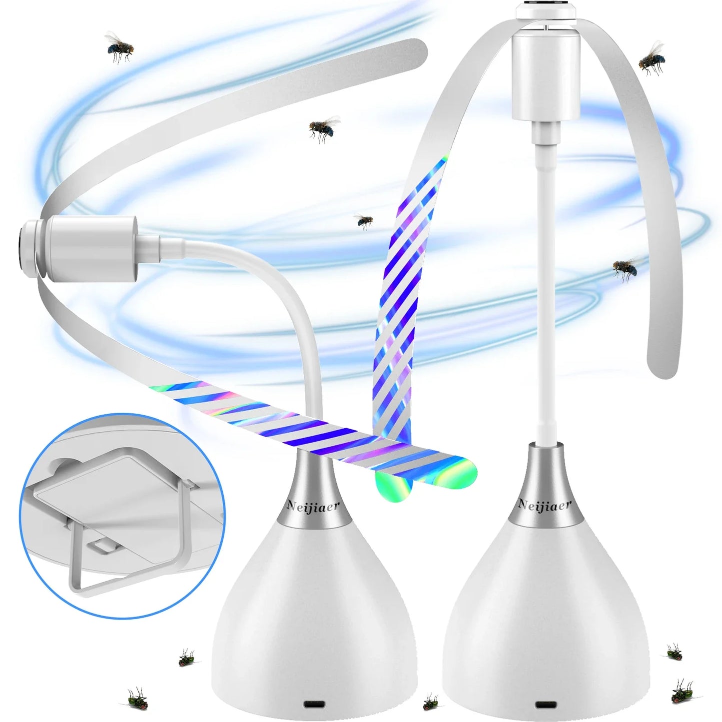 Fly Repellent Table Fan – Soft Blades, USB & Battery Powered