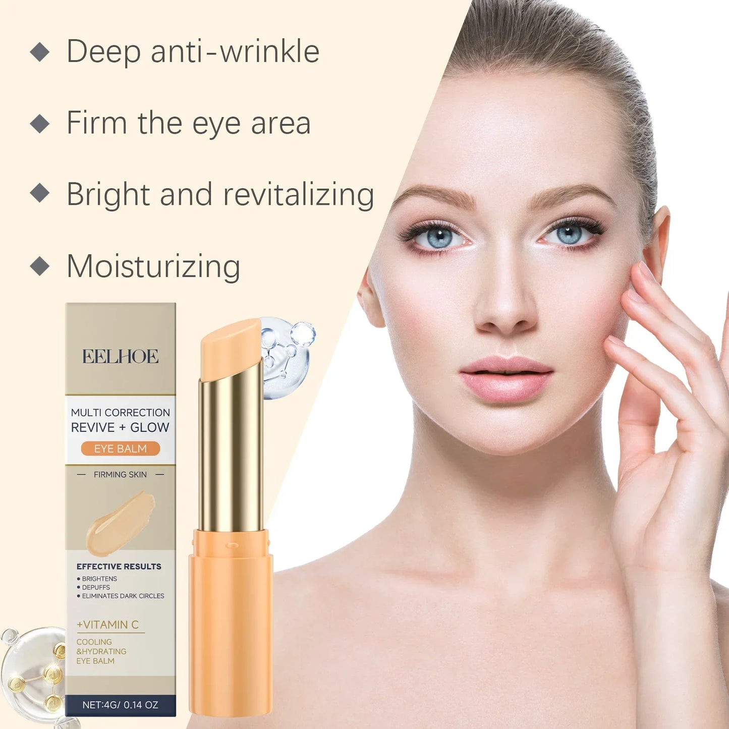 EELHOE Vitamin C Eye Cream Stick – Dark Circles & Bags
