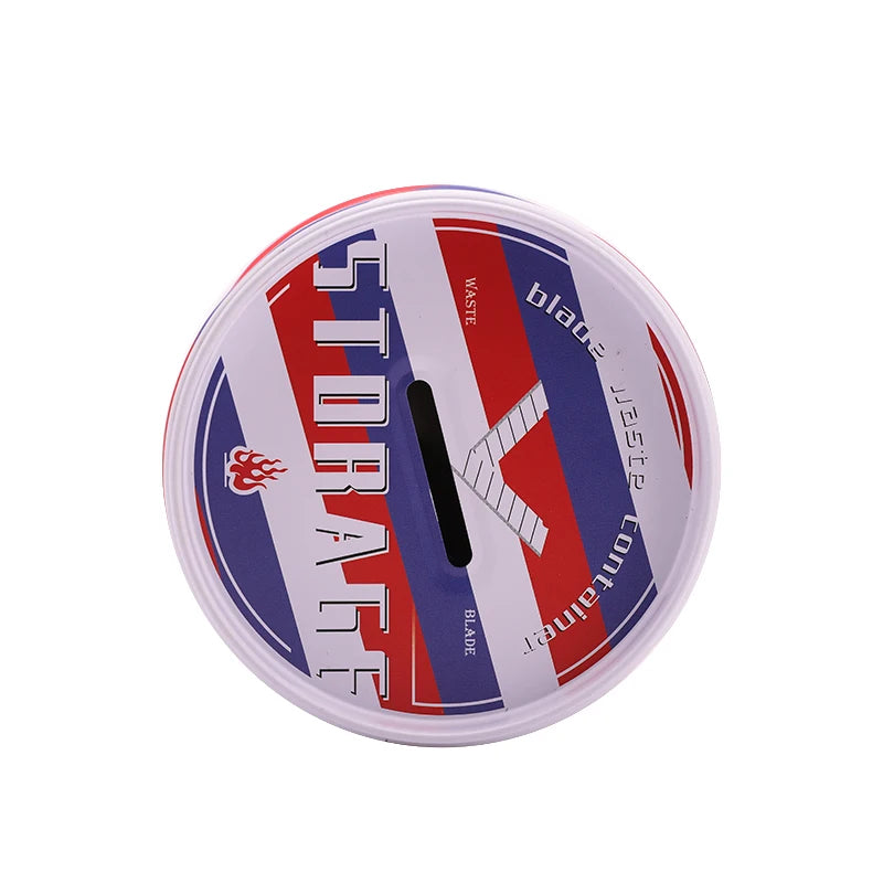 Barber Blade Recycling Dispenser Box Razor Blade Disposal Case Trash Can Disposable Blade Recycling Bin Box Salon Accessories Peaceful Pleasures Health and Wellness