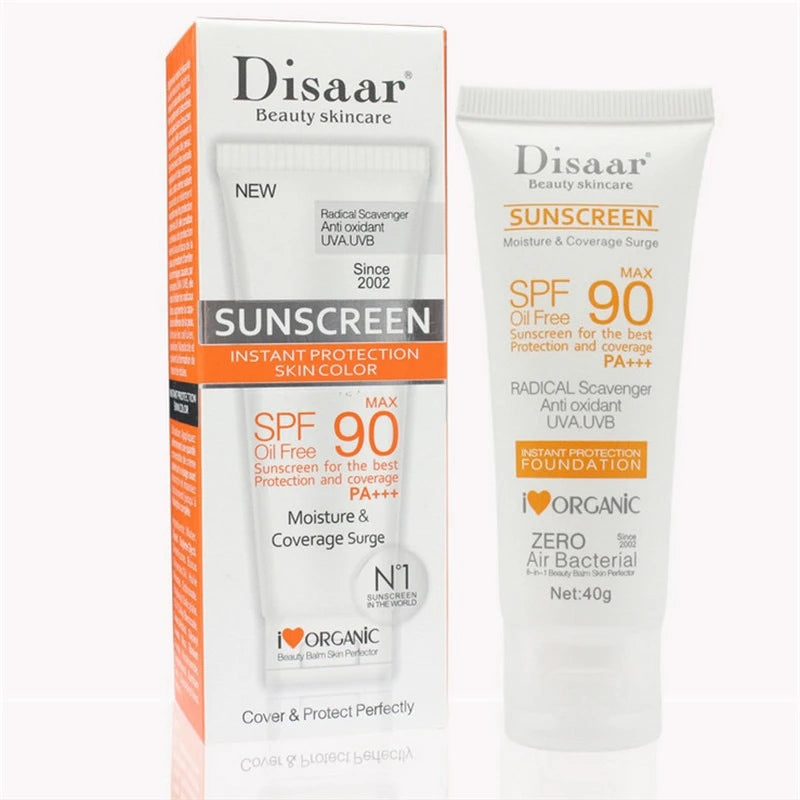 Facial Moisturizing Sunscreen SPF 90 Waterproof All-round UVA UVB Blue Light Resistance for Outdoor Sports Cycling Swimming Peaceful Pleasures Health and Wellness