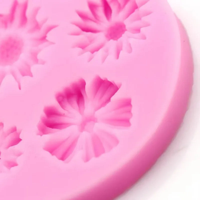 3D Daisy Flower Silicone Molds Fondant Craft Cake Chocolate Ice