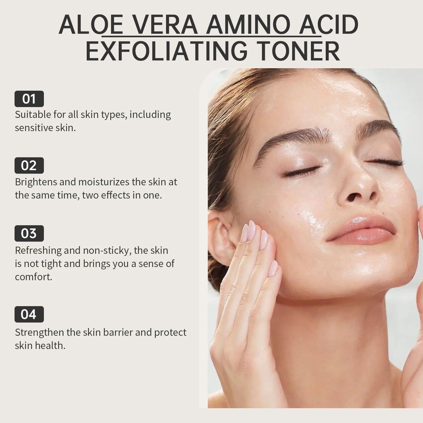 EELHOE Aloe Vera Toner for Face Moisturizing and Exfoliating Peaceful Pleasures Health and Wellness