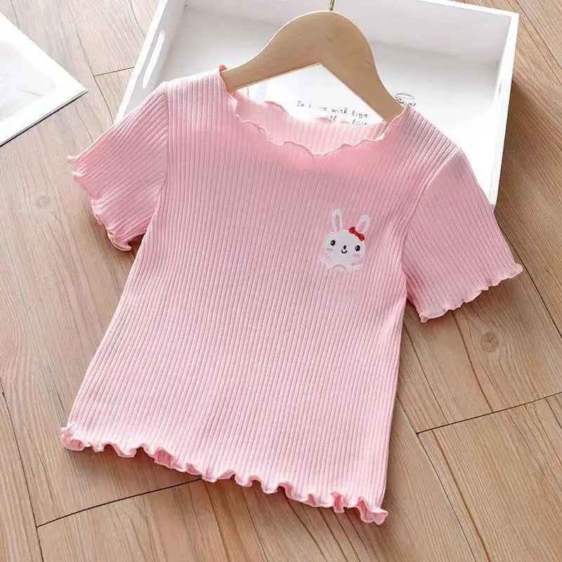 Girls Cotton Short Sleeve T-Shirt | Kids Summer Top Ages 1–5