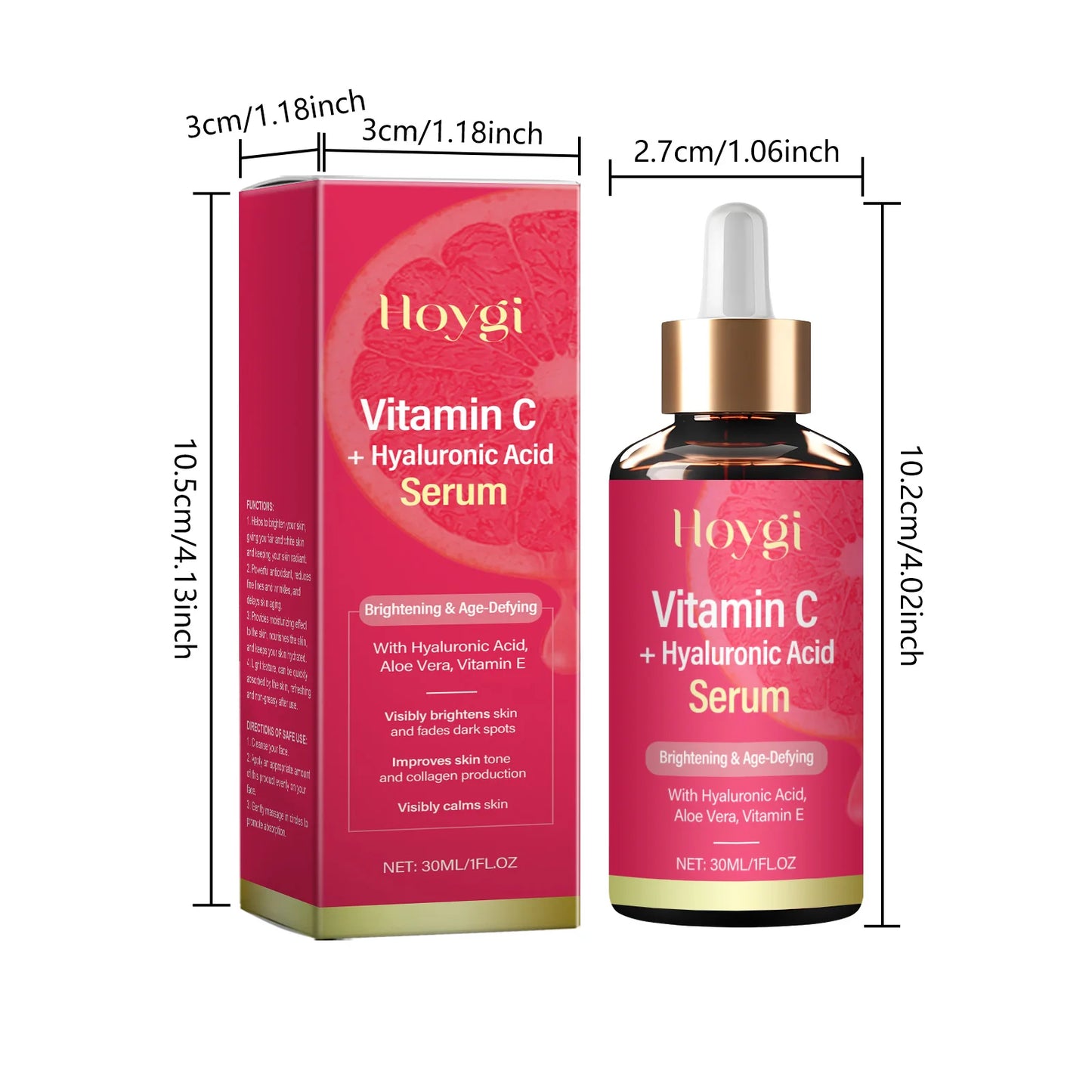 Vitamin C Serum with Hyaluronic Acid – Brighten & Firm 30ml