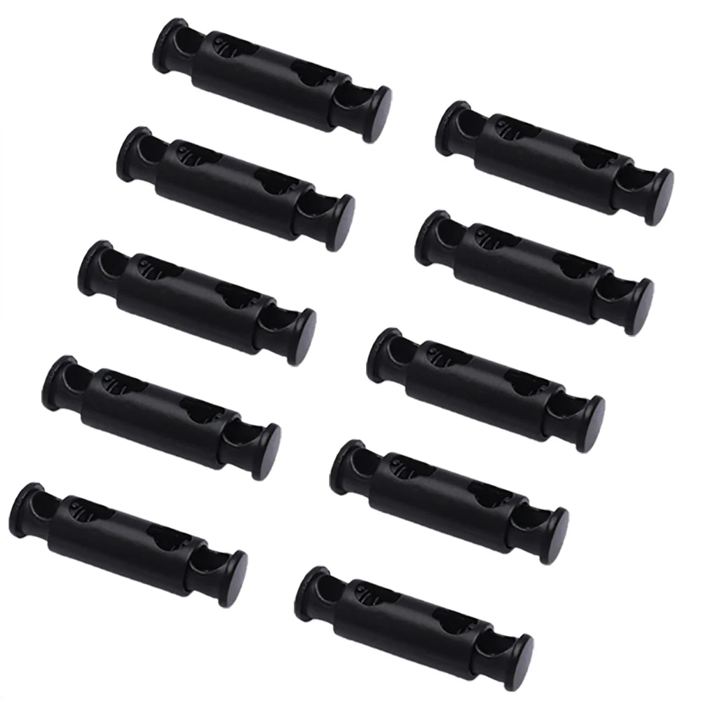 Metal Double Hole Head Spring Buckle Cord Lock Elastic Adjustment