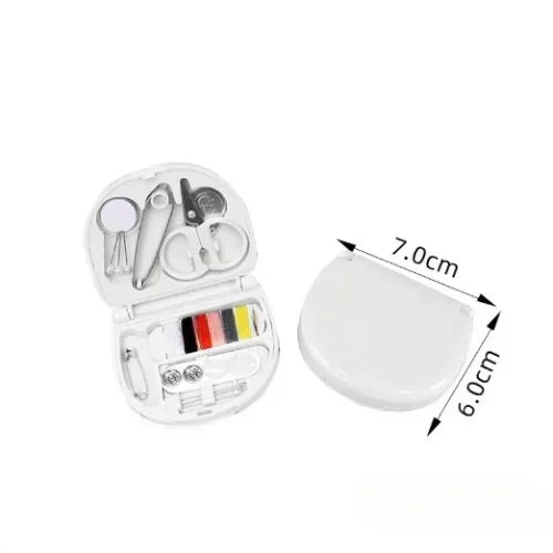 Portable Handheld Sewing Kit – Mini Travel Machine & Tools Travel Sewing Kit Peaceful Pleasures Health and Wellness White