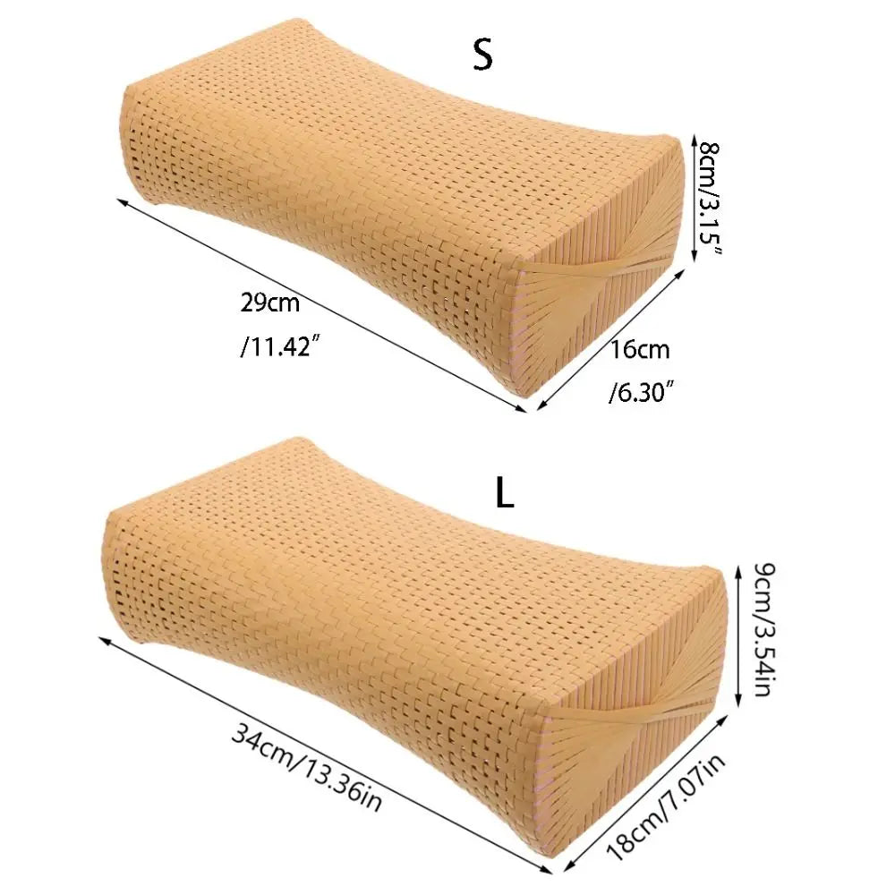 Handmade Imitation Rattan Summer Cooling Pillow | Neck & Lumbar
