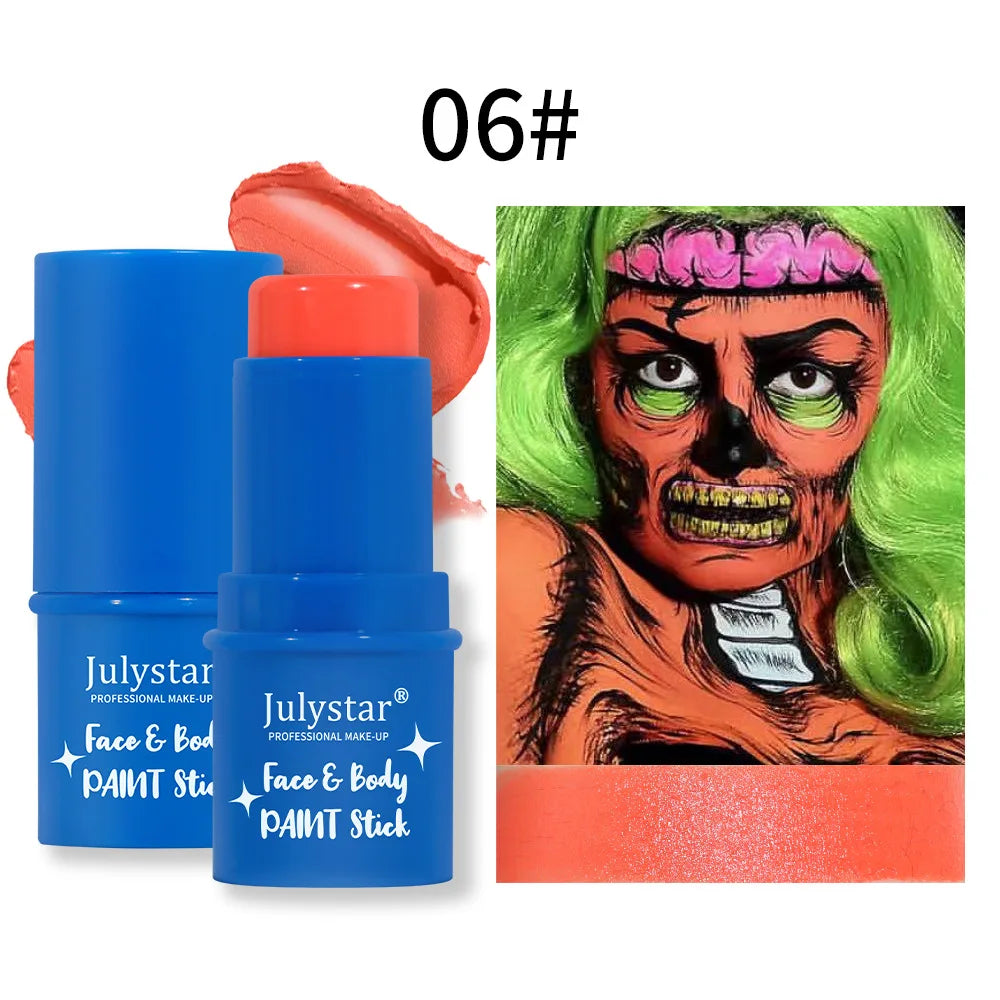 8-Color Halloween Face & Body Paint Kit – Kids & Adults