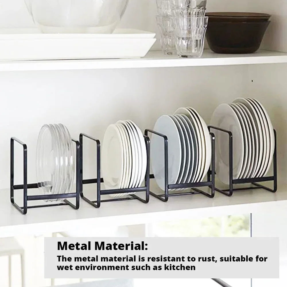 Iron Dish Drain Rack – Japanese Style Countertop Plate Holder