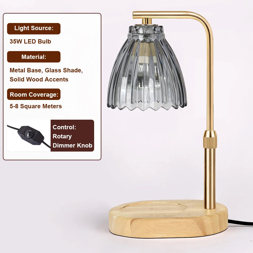 Dimmable Candle Warmer Lamp | Flameless Wax Melt Aroma Light