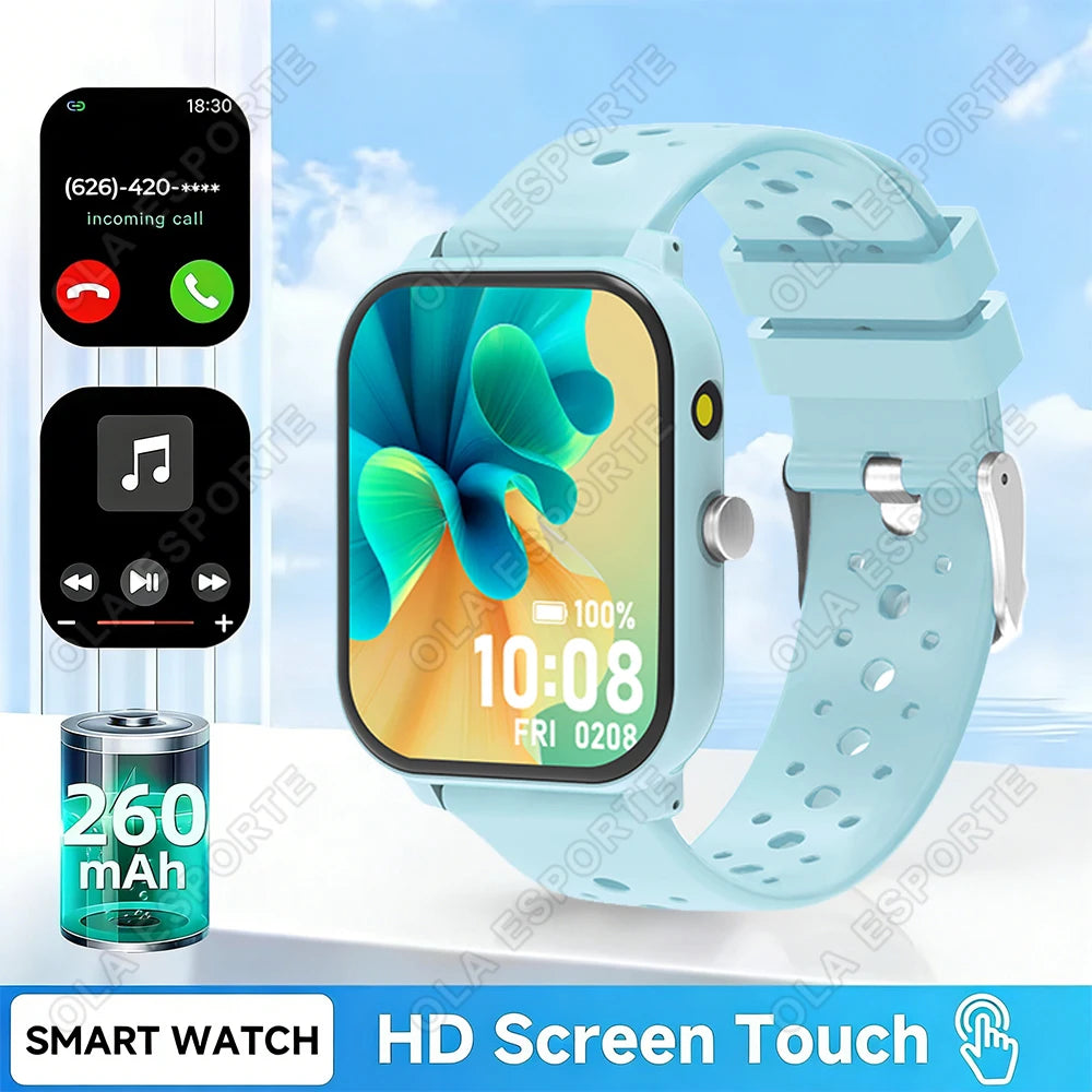 2026 New 1.83-inch Screen Smartwatch with Wireless Call Rich Watch Dail Music Player Message Push Flashlight Smart Voice for Men Peaceful Pleasures Health and Wellness light blue