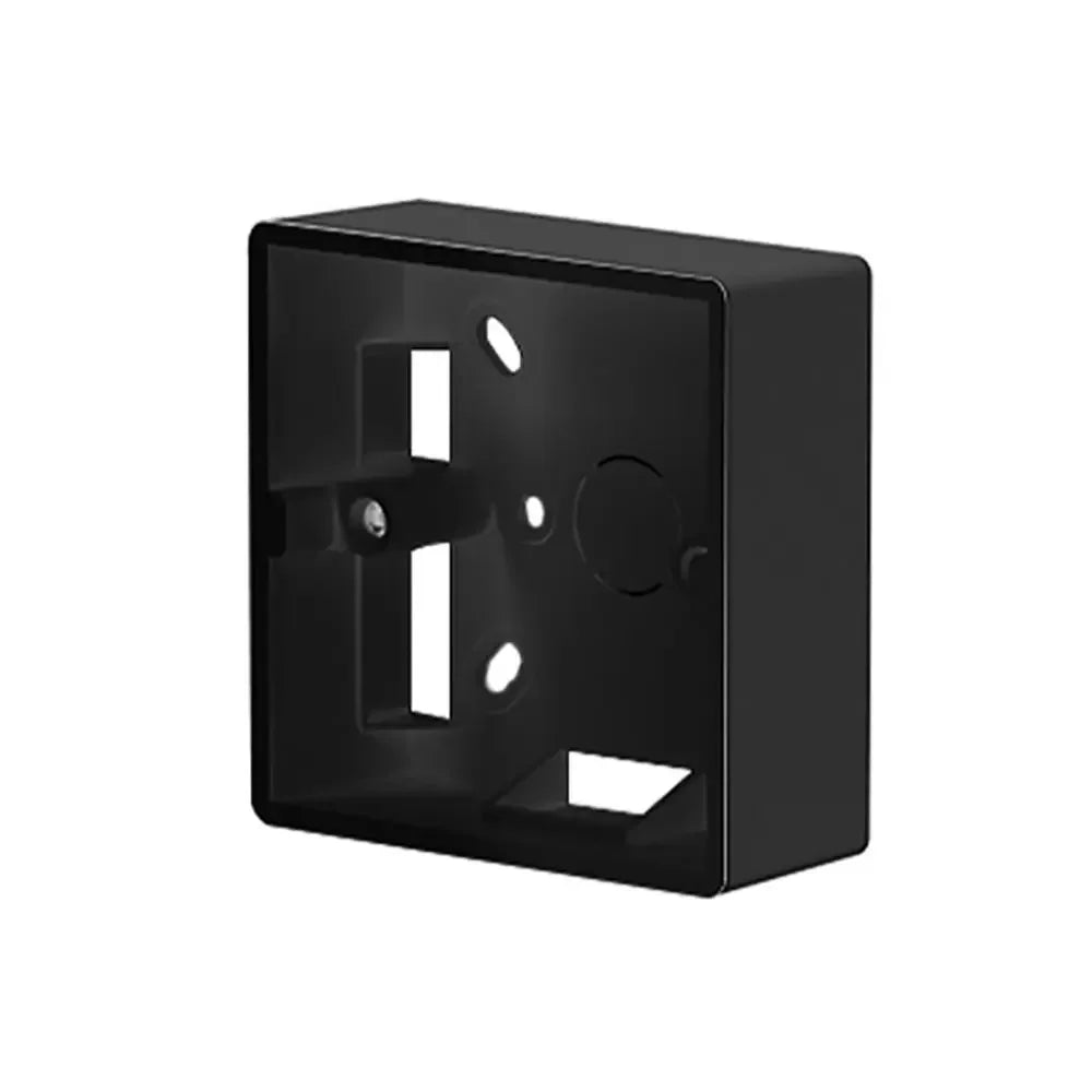 PVC Switch And Socket Apply On-Wall Mount 86 Type External Mounting Box Wall Surface Junction Box Switch Socket Box Peaceful Pleasures Health and Wellness black-86x86x33mm