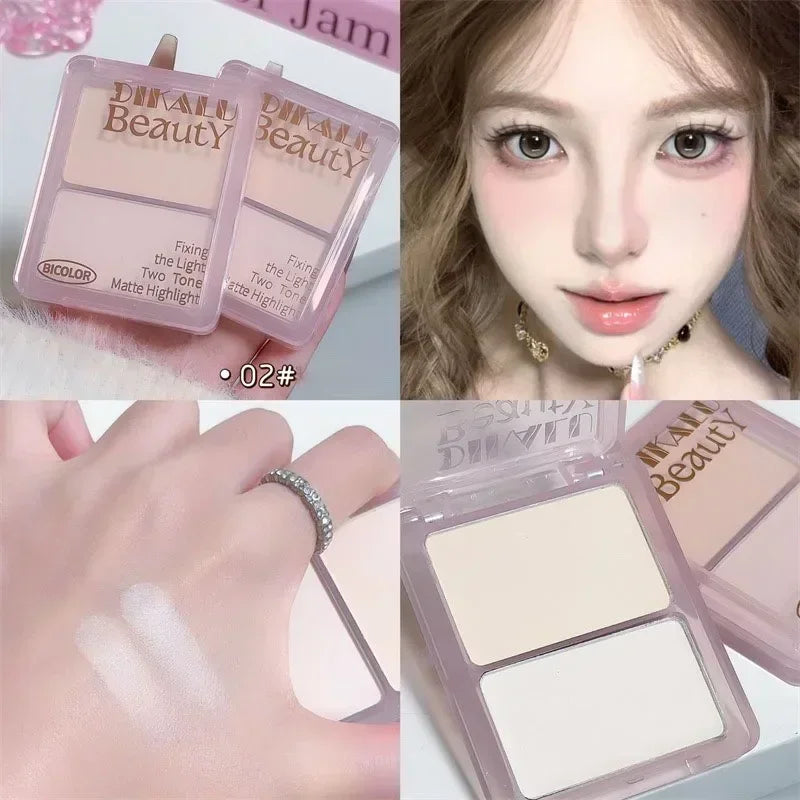 Two-Tone Contour & Highlight Powder Palette | Bronzer Makeup