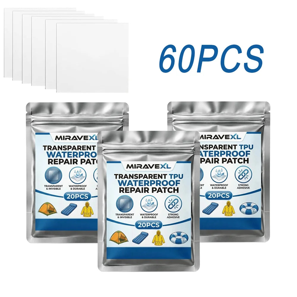 MIRAVEXL Clear TPU Waterproof Repair Patches 10/20 Pack