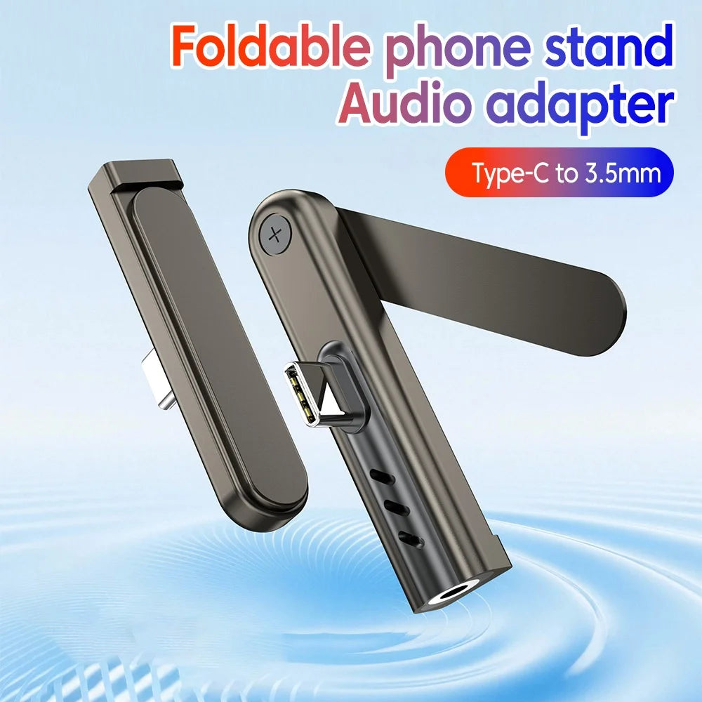 USB-C to 3.5mm Headphone Adapter | Folding Type-C AUX Jack