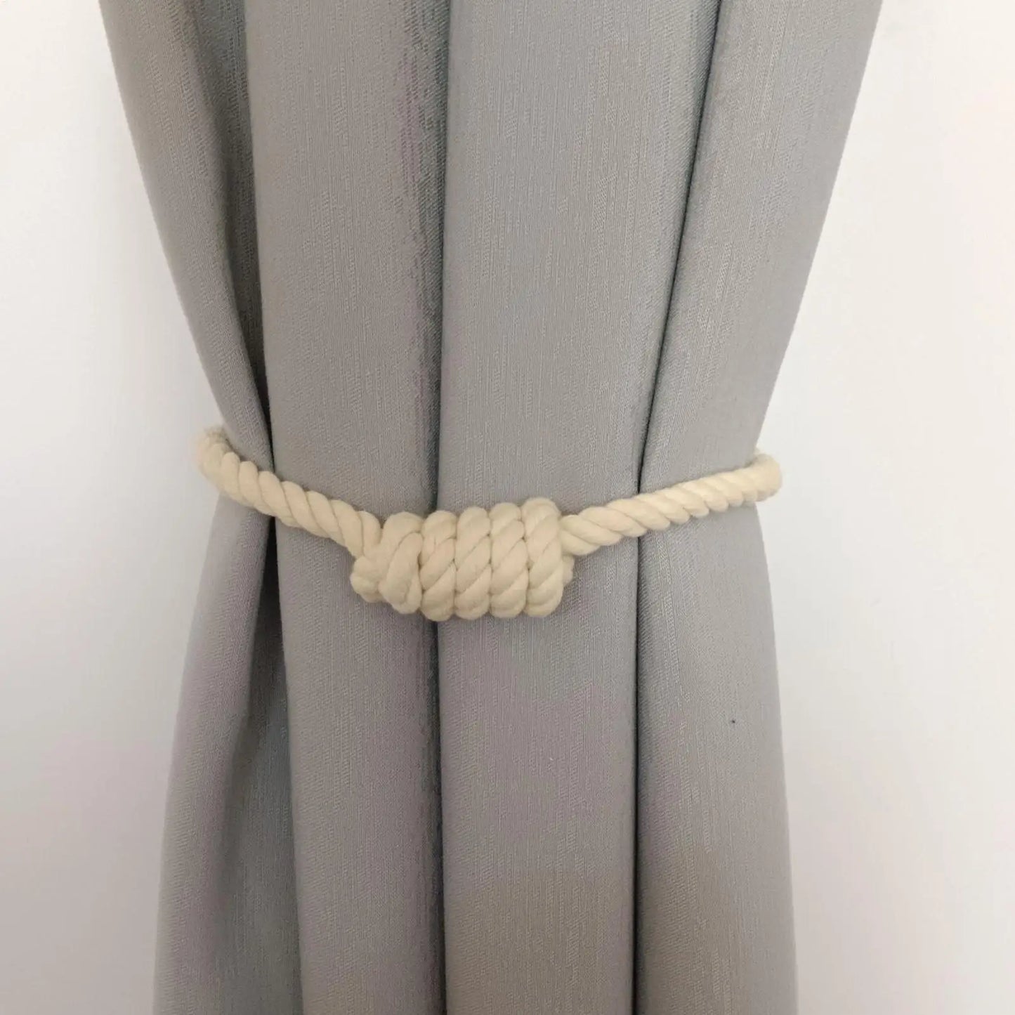 Magnetic Curtain Tiebacks – Elegant Rope Holdbacks, Set of 2