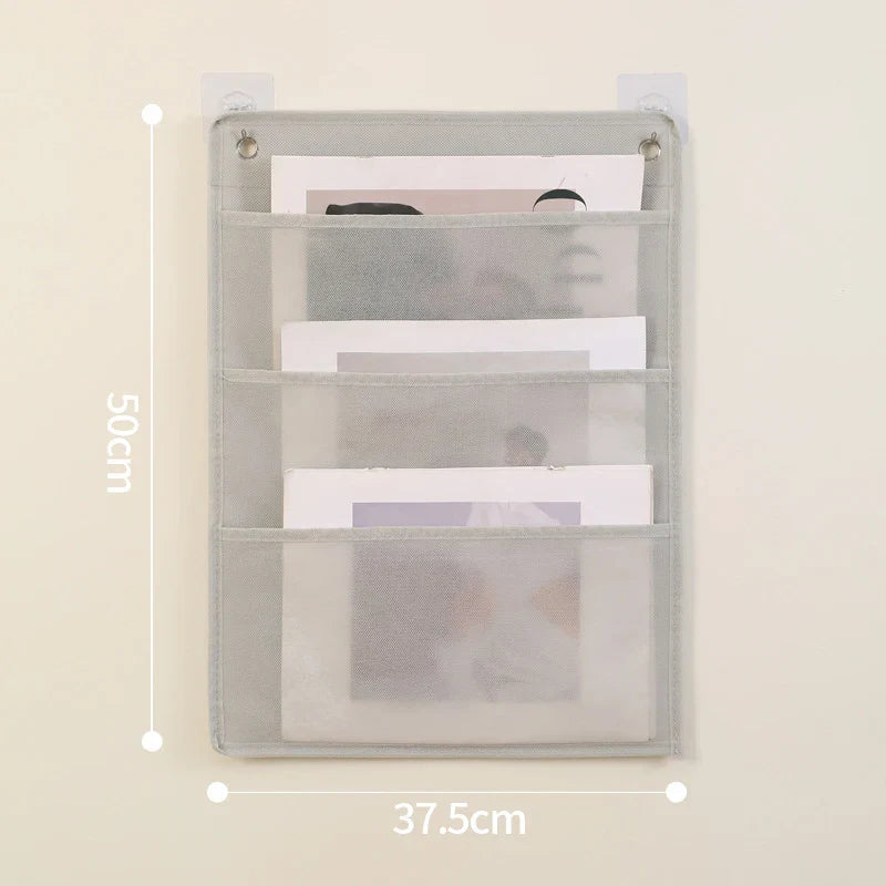 Wall Hanging File Folder Organizer – Letter Size Storage Bag