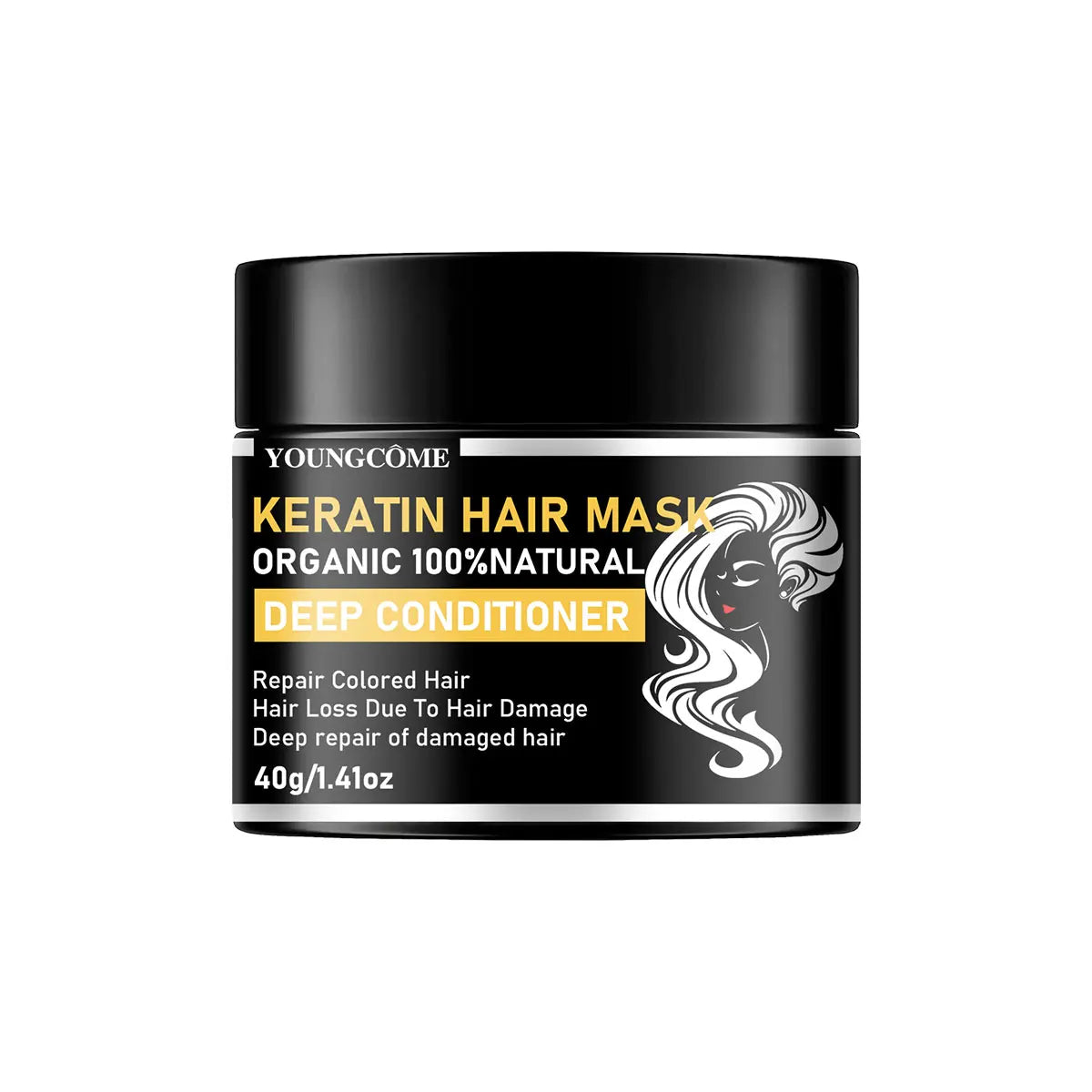 YOUNGCOME Keratin Hair Mask – Repair, Smooth & Frizz Control