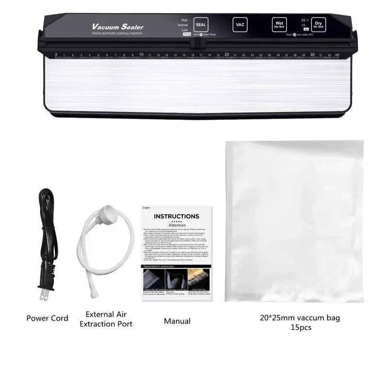 GUOHE 145W Double Pump Food Vacuum Sealer – Dry & Wet Mode