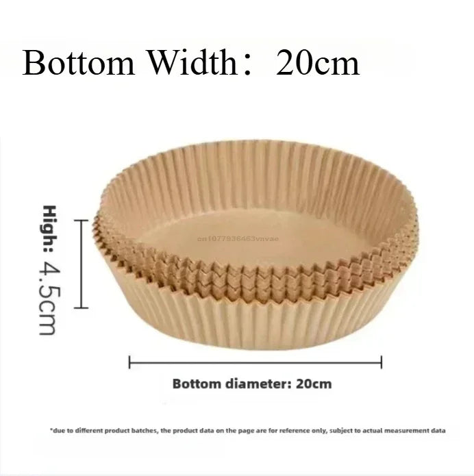 Disposable Air Fryer Liner Paper – Non-Stick Baking Sheets