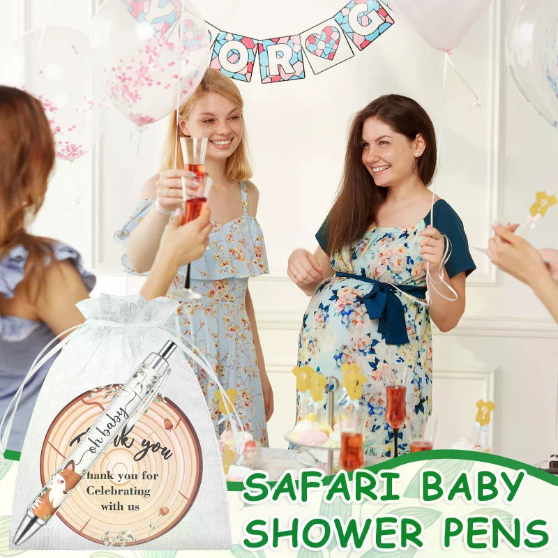 40 Baby Shower Favors – Animal Pens, Thank You Cards & Bags