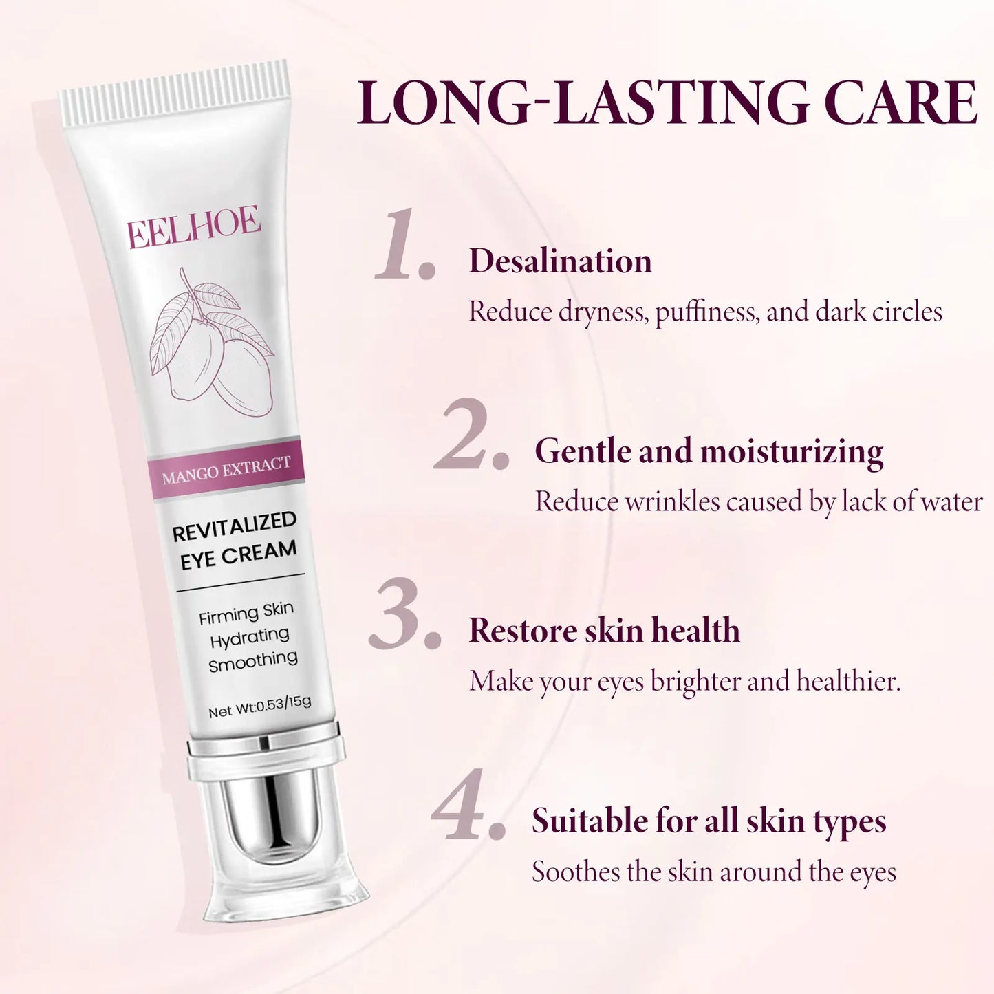 EELHOE Mango Eye Cream – Dark Circles, Puffiness & Wrinkles